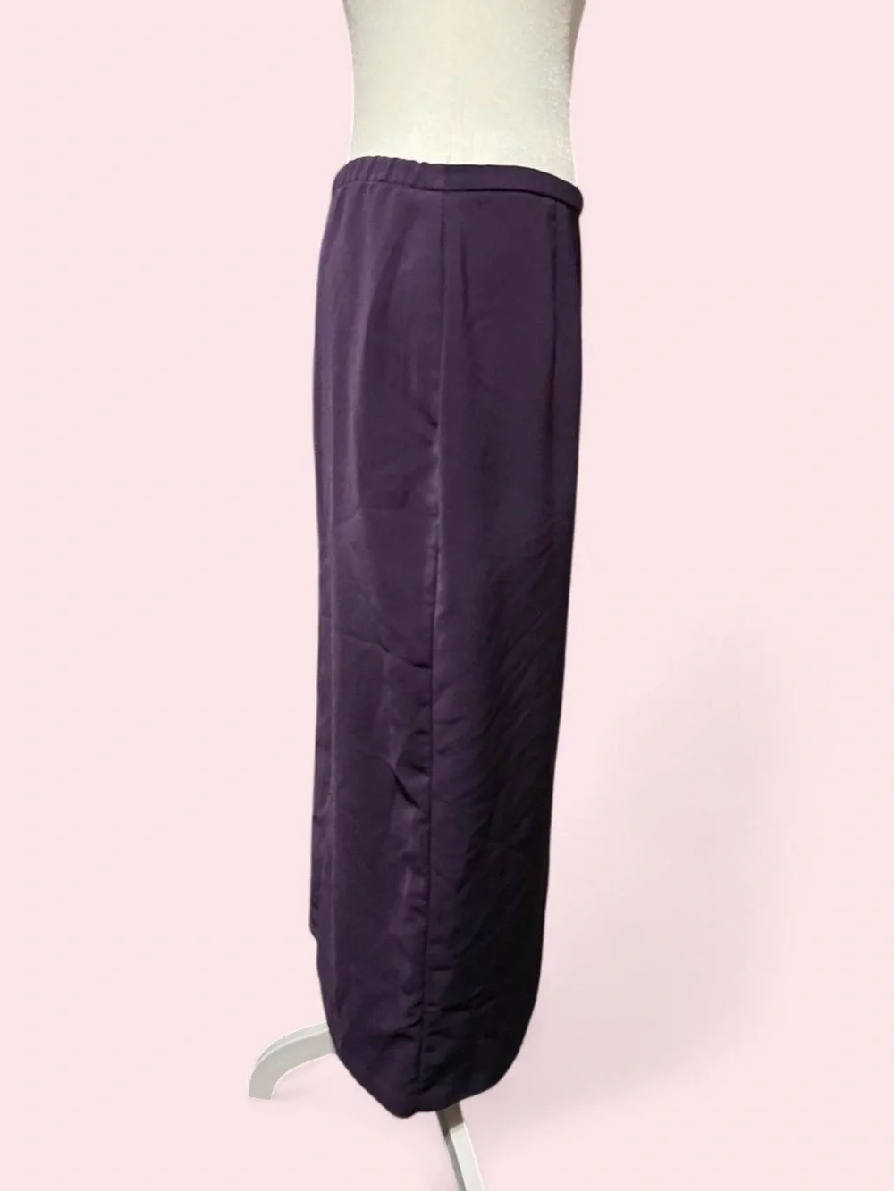 Size 10 Women's Long Purple Straight Skirt